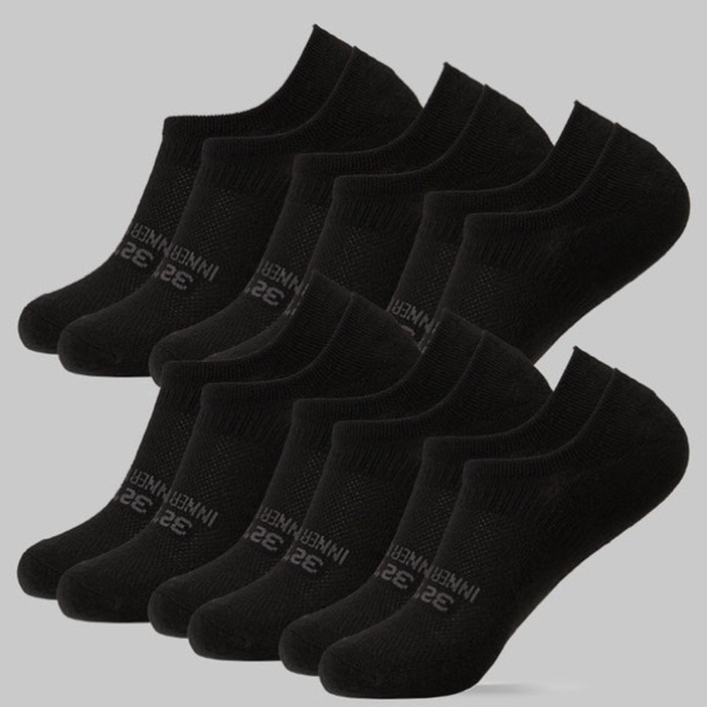Men's Black Ankle Socks - Pack of 4